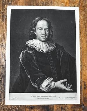 Schabkunst-Porträt von Vogel nach Kupezky (Johann Kupetzky; 1667-1740). Dargestellt ist offenbar ...