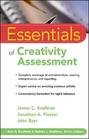Seller image for Essentials of Creativity Assessment for sale by GreatBookPricesUK