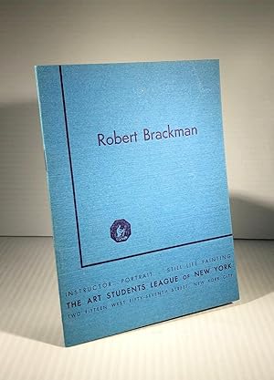 Robert Brackman. Instructor : Portrait, Still Life Painting