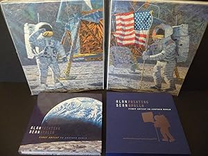 Painting Apollo: First Artist on Another World. With a Distant Celebration: Two Giclee Canvas'. A...