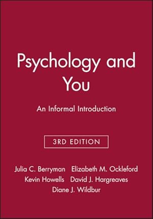 Image du vendeur pour Psychology And You : An Informal Introduction mis en vente par GreatBookPricesUK