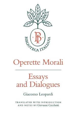 Imagen del vendedor de Operette Morali : Essays and Dialogues a la venta por GreatBookPricesUK