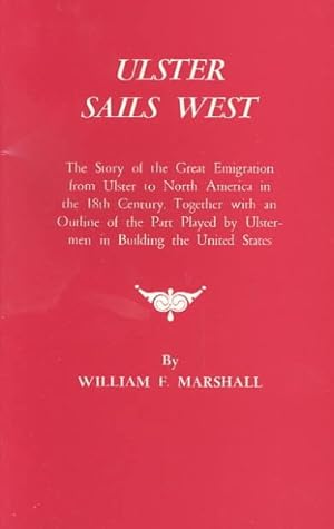 Imagen del vendedor de Ulster Sails West a la venta por GreatBookPricesUK