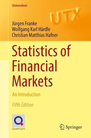 Bild des Verkufers fr Statistics of Financial Markets : An Introduction zum Verkauf von GreatBookPricesUK