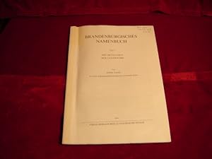 Bild des Verkufers fr Die Besiedlungsgeschichte der Uckermark. (Teildruck aus:) Sophie Wauer: Brandenburgisches Namenbuch. Teil 9. Die Ortsnamen der Uckermark. (Berliner Beitrge zur Namenforschung. Hrsg. von R. E. Fischer, K. Gutschmidt, H. Schmidt und T. Witkowski. Band 10). zum Verkauf von Antiquariat Olaf Drescher