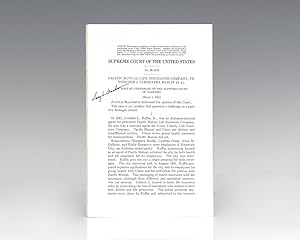 Bild des Verkufers fr Supreme Court Justice Signed Pamphlet Collection. zum Verkauf von Raptis Rare Books
