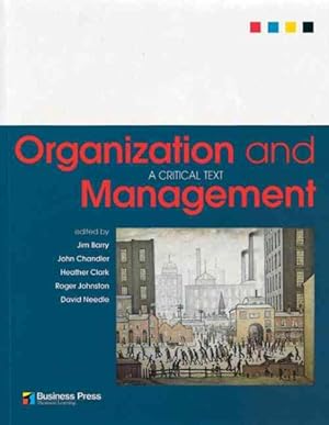 Seller image for Organization and Management : A Critical Text for sale by GreatBookPricesUK