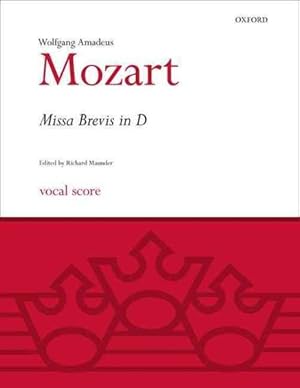 Seller image for Missa Brevis in D K.194 : Vocal Score for sale by GreatBookPricesUK