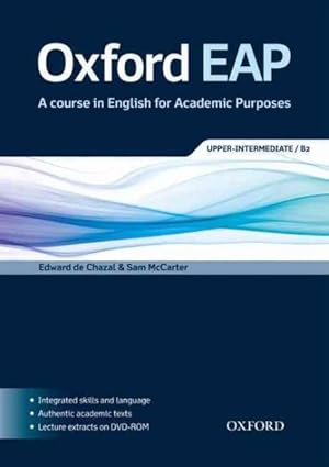 Bild des Verkufers fr Oxford EAP : Upper-Intermediate / B2: A Course in English for Academic Purposes zum Verkauf von GreatBookPricesUK