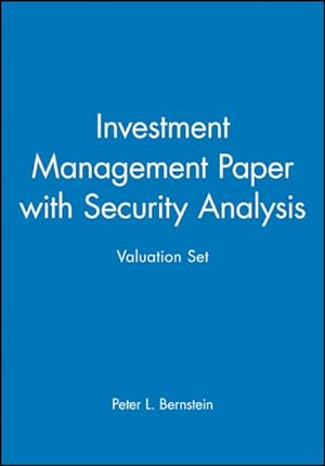 Immagine del venditore per Investment Management Paper With Security Analysis Valuation Set venduto da GreatBookPricesUK