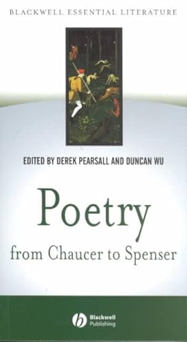 Imagen del vendedor de Poetry from Chaucer to Spenser a la venta por GreatBookPricesUK