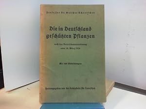 Imagen del vendedor de Die in Deutschland geschtzten Pflanzen nach der Naturschutzverordnung vom 18. Mrz 1936 a la venta por ABC Versand e.K.