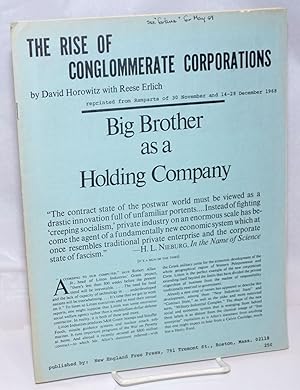 Seller image for The rise of conglomerate corporations for sale by Bolerium Books Inc.