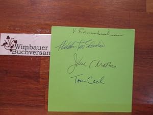 Bild des Verkufers fr Autographed Card 5 Nobel Prize Winners // Autogramm Autograph signiert signed signee zum Verkauf von Antiquariat im Kaiserviertel | Wimbauer Buchversand