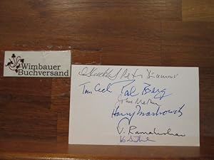 Autographed Card 8 Nobel Prize Winners // Autogramm Autograph signiert signed signee