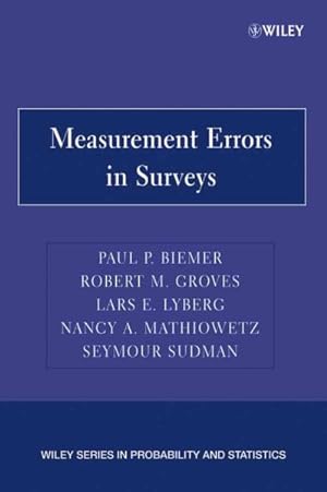 Immagine del venditore per Measurement Errors In Surveys venduto da GreatBookPricesUK