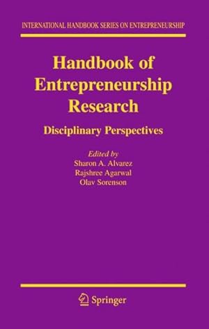 Bild des Verkufers fr Handbook Of Entrepreneurship Research : InterDisciplinary Perspectives zum Verkauf von GreatBookPricesUK