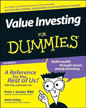 Immagine del venditore per Value Investing For Dummies venduto da GreatBookPricesUK