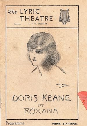 Roxana Doctor at Large Film Actress Doris Keane Antique London Theatre Programme