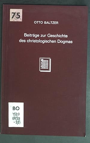 Bild des Verkufers fr Beitrge zur Geschichte des christologischen Dogmas im 11. [elften] und 12. [zwlften] Jahrhundert. Studien zur Geschichte der Theologie und der Kirche ; Bd. 3, H. 1 zum Verkauf von books4less (Versandantiquariat Petra Gros GmbH & Co. KG)