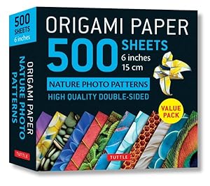 Seller image for Origami Paper 500 Sheets Nature Photo Patterns 6 Inches : High Quality Double-sided for sale by GreatBookPricesUK