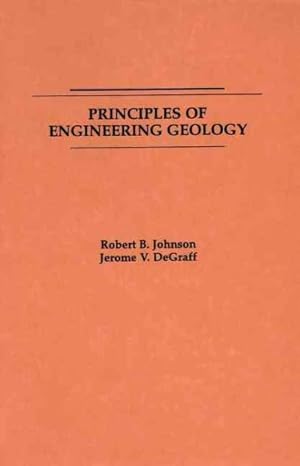 Image du vendeur pour Principles of Engineering Geology mis en vente par GreatBookPricesUK