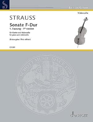 Bild des Verk�ufers f�r Sonate F-Dur (Erstausgabe der 1. Fassung) : f�r Klavier und Violoncello, Partitur und Stimme zum Verkauf von AHA-BUCH GmbH