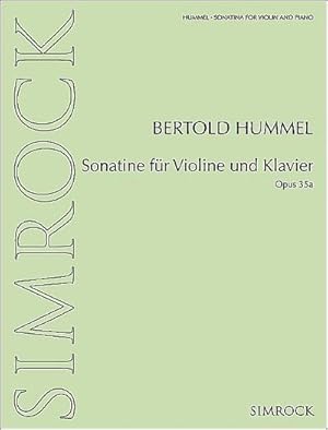 Bild des Verkufers fr Sonatine op.35afür Violine und Klavier zum Verkauf von AHA-BUCH GmbH
