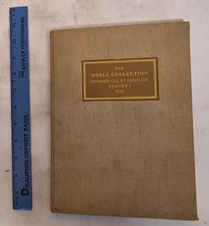 The Mosle Collection: Corrigenda et Addenda; Volume 1