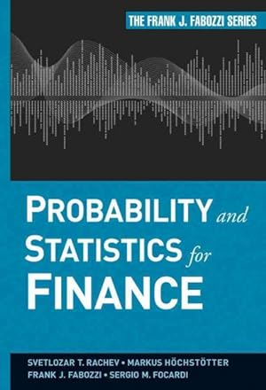 Image du vendeur pour Probability and Statistics for Finance mis en vente par GreatBookPricesUK