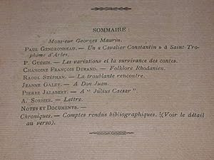Revue "Nouvelle revue du midi (Bas-Languedoc et Provence)" Novembre 1925 n° 9 - 2ème année