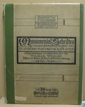 Monumental-Schriften vergangener Jahrhunderte von ca. 1100-1812 an Stein- Bronze und Holzplatten....