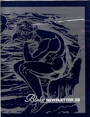 Bild des Verkufers fr Blake Newsletter 38: An Illustrated Quarterly. Fall, 1976. Volume 10, Number 2. zum Verkauf von Recycled Books & Music