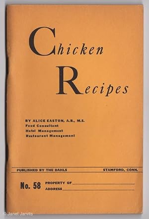 Imagen del vendedor de Chicken Recipes [Little Gold Business Books No. 58] a la venta por cookbookjj
