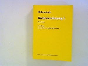 Bild des Verkufers fr Kostenrechnung 1: Einfhrung zum Verkauf von ANTIQUARIAT FRDEBUCH Inh.Michael Simon