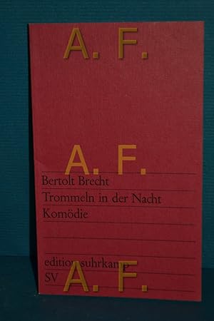 Bild des Verkufers fr Trommeln in der Nacht : Komdie. Edition Suhrkamp , 490 zum Verkauf von Antiquarische Fundgrube e.U.