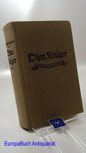 Bild des Verkufers fr Ohm Krger. Roman eines Kmpfers. zum Verkauf von Gabis Bcherlager