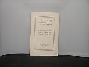 Scottish Alliance of Employers in the Printing Industry and Kindred Trades : Cost Prices of Misce...