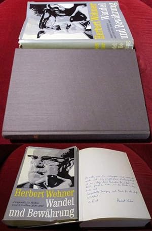 Bild des Verkufers fr Wandel und Bewhrung. Ausgewhlte Reden und Schriften 1930 - 1980 zum Verkauf von Antiquariat Clement