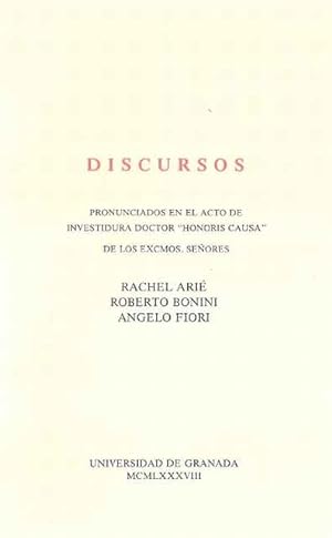 Seller image for Discursos pronunciados en el Acto de Investidura Doctor Honoris Causa for sale by SOSTIENE PEREIRA