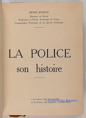 Imagen del vendedor de La Police son histoire a la venta por Librairie du Bassin