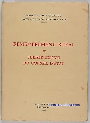 Immagine del venditore per Remembrement rural et jurisprudence du Conseil d'Etat venduto da Librairie du Bassin