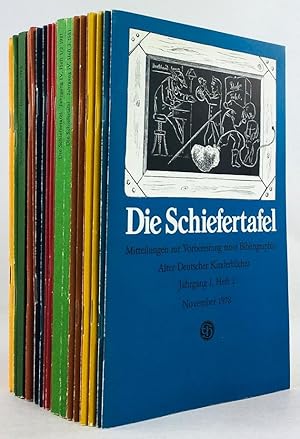 Die Schiefertafel. Mitteilungen zur Vorbereitung einer Bibliographie Alter Deutscher Kinderbücher...