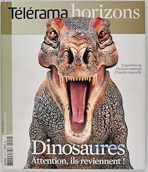 Télérama Horizons Hors-Série n°2 Dinosaures Exposition au Muséum d'Histoire Naturelle