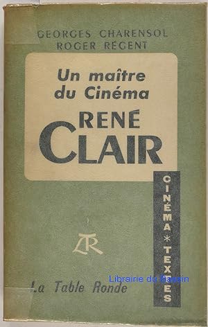 Seller image for Un matre du Cinma Ren Clair for sale by Librairie du Bassin