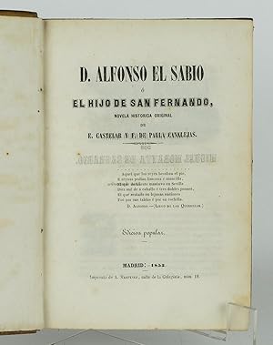 Seller image for D.Alfonso el sabio  el hijo de Fernando for sale by Antigedades Argar