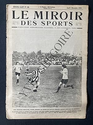 LE MIROIR DES SPORTS-N°18-4 NOVEMBRE 1920