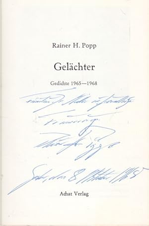 Gelächter. Gedichte (1965-1968)