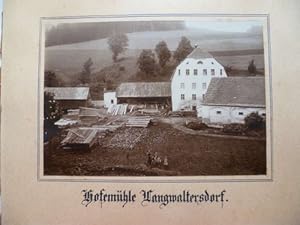 Hofemühle Langwaltersdorf. Originalphotographie auf Karton kaschiert.