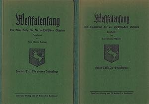 Seller image for Westfalensang - Ein Liederbuch fr die westflischen Schulen - Erster Teil: Die Grundschule - Zweiter Teil: Die oberen Jahrgnge (ca. 1925) for sale by Libro-Colonia (Preise inkl. MwSt.)